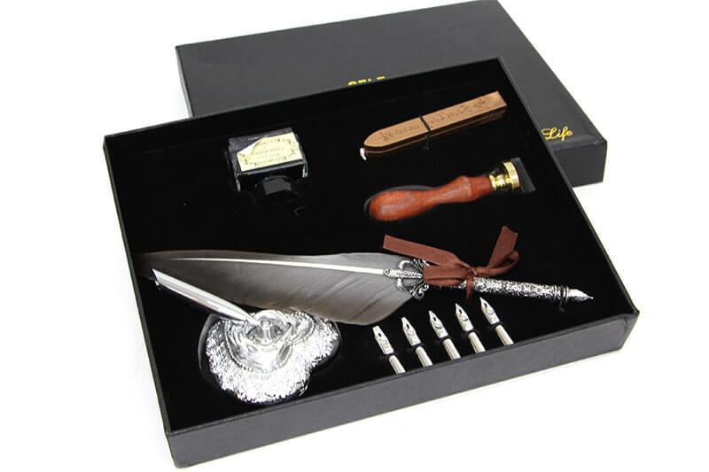 Divit Hokka Muhur Ve Tuylu Kalem Seti Hediyelik