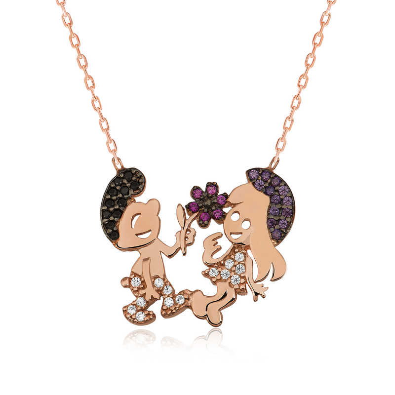 925 Ayar Gumus Sirinler Kadin Gumus Kolye