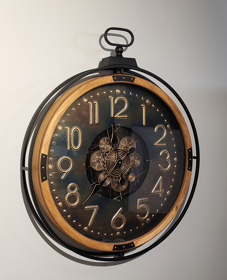 Ozel Tasarim Metal Carkli Duvar Saati