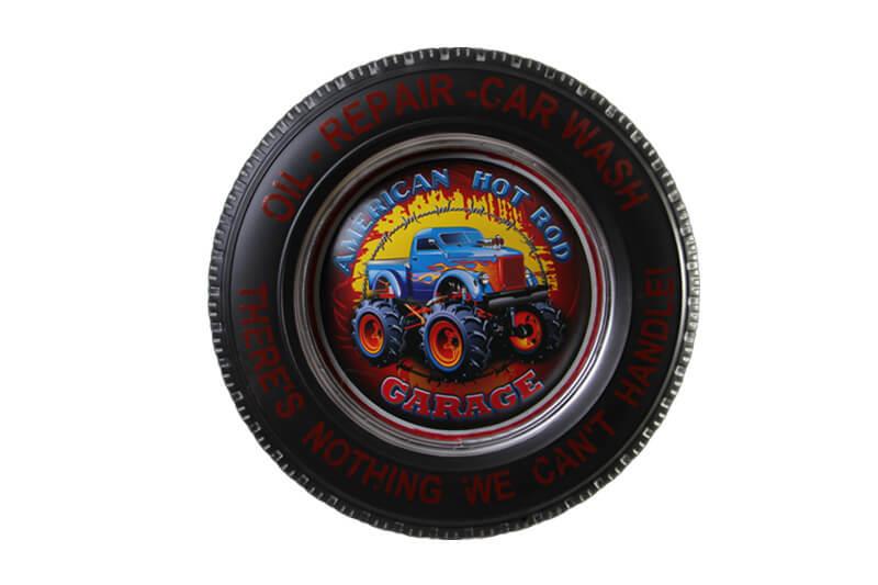 Dekoratif Araba Tekerlegi 4x4 Temali Led Isikli Vintage Hediyelik