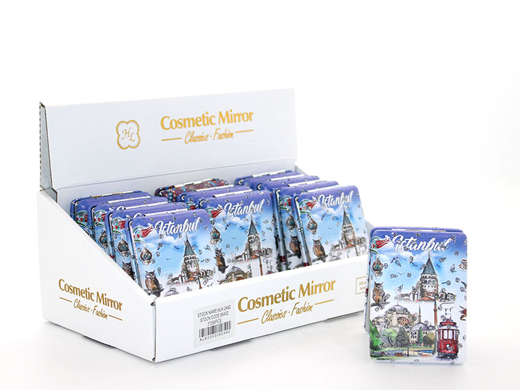 Tasli Istanbul Tasarimi El Aynasi Kalin