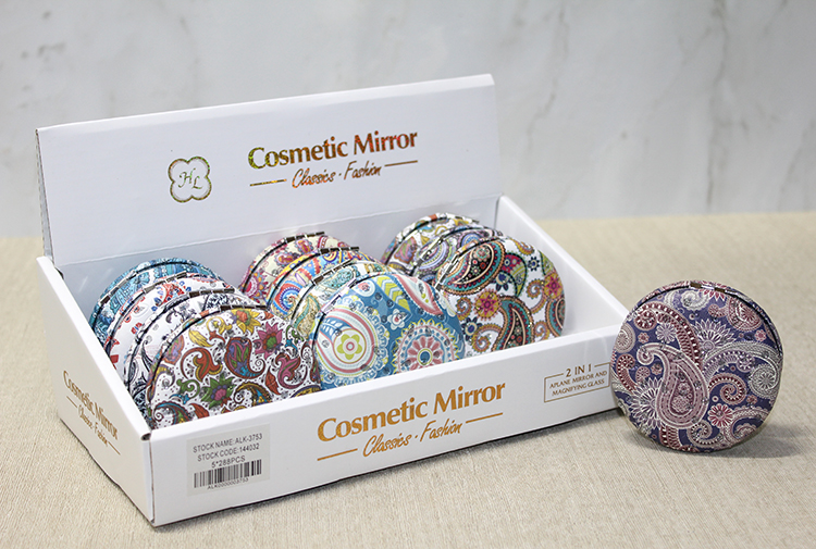 Tasli Yuvarlak El Aynasi Kalin