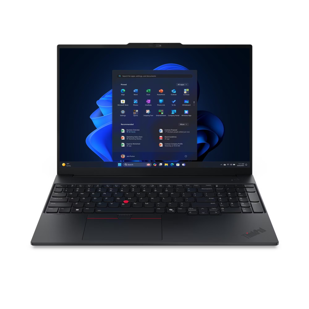 LENOVO 21SR0076TX, ThinkPad E16 Gen3, Ultra 7 265U, 16" WUXGA, 16Gb Ram, 512Gb SSD, Paylasimli Ekran Karti, Free DOS, Kurumsal Notebook