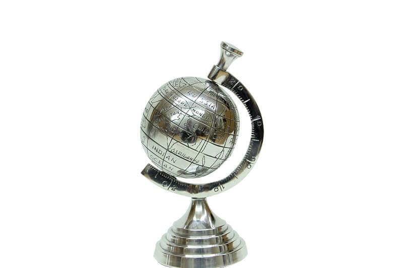 Yerkure Dunya Nikel Biblo Dekoratif Hediyelik