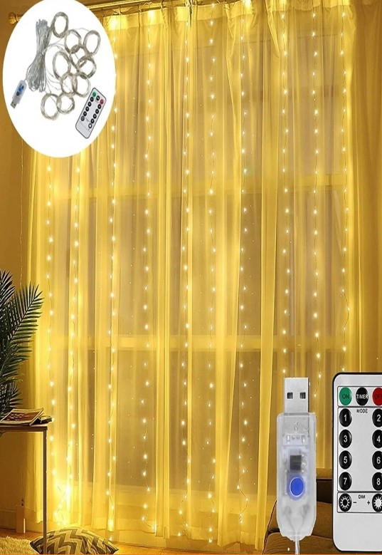 3x3 perde led kumandali