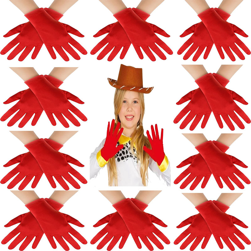 Kirmizi Renk Likrali 23 Nisan 29 Ekim 19 Mayis Gosteri Bando Eldiveni 10 Cift ( 20 Adet )