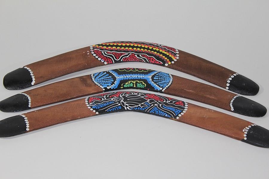 Buyuk Ahsap Bumerang Dekoratif El Yapimi Boomerang Frizbi Oyuncak