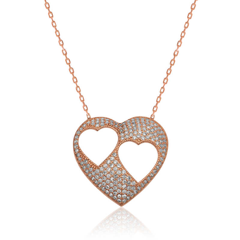 925 Ayar Gumus Kalpli Kadin Gumus Kolye