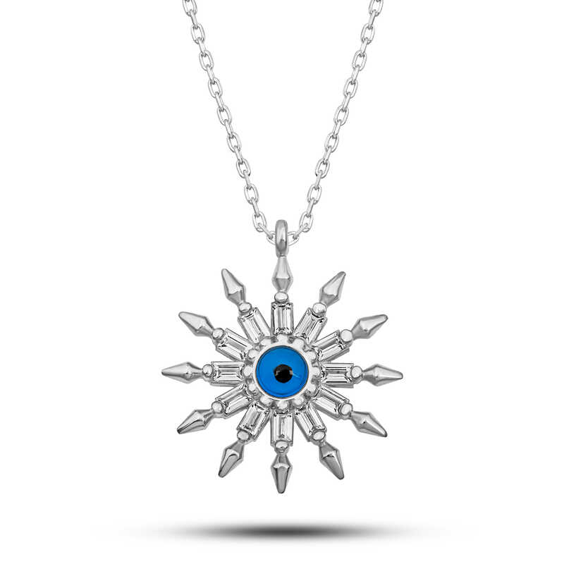 Gumus Koruyucu Goz Gunes Kadin Kolye