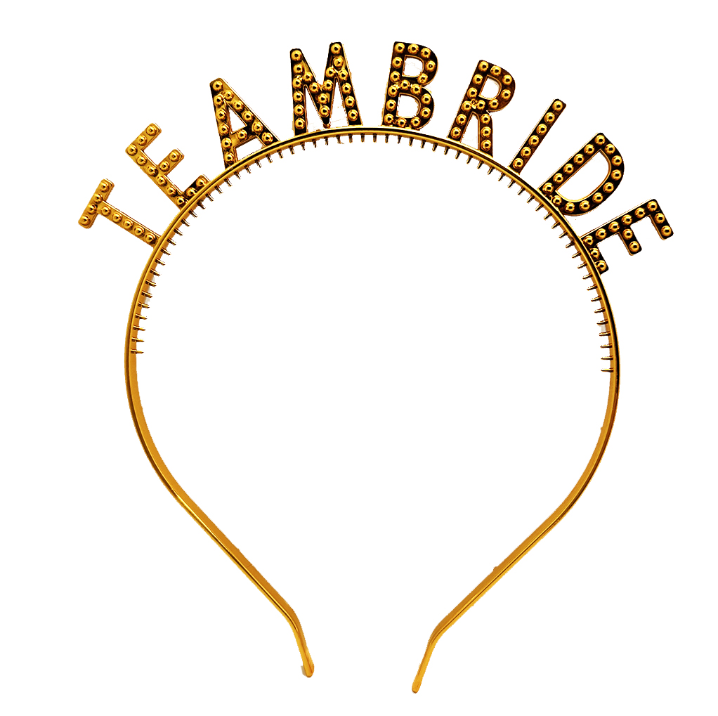 Altin Renk Team Bride Tac – Gelin ve Nedime Taci