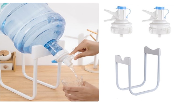 Damacana Musluk Basligi ve Metal Ayak Stand Seti