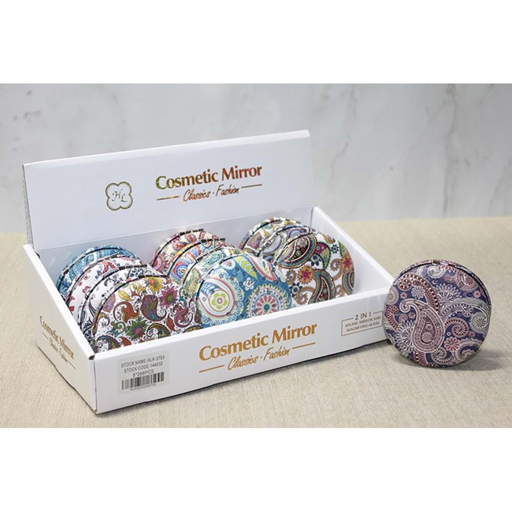 Tasli Yuvarlak El Aynasi Kalin