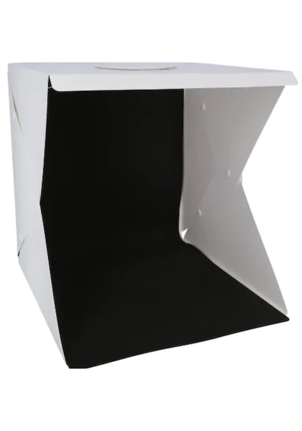 20 x 20 CM Profesyonel Studyo Led Isikli Cift Sira Urun Fotograf Cekim Cadiri