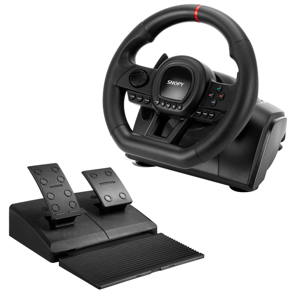 SNOPY V30 ONLY PC, Direksiyon, Pedal, Titresimli, Gaming Oyuncu Direksiyonu