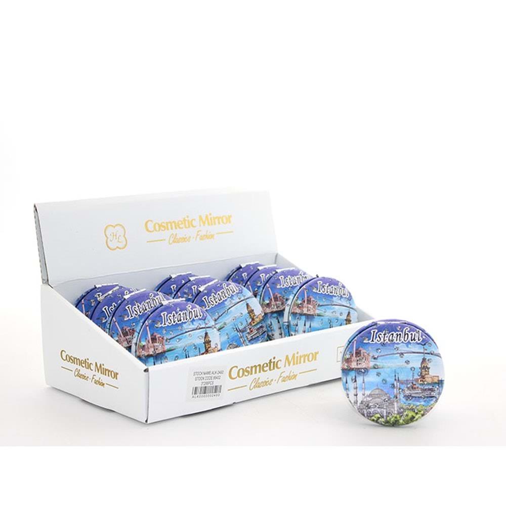 Tasli Istanbul Tasarimi El Aynasi Kalin