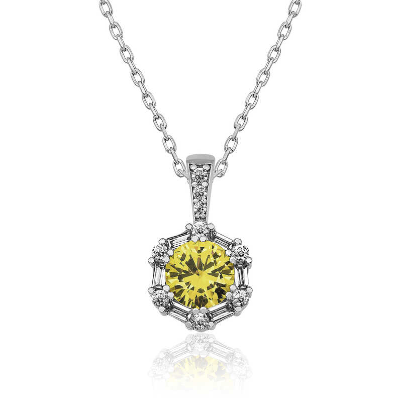 ​925 Ayar Gumus Bugday Sarisi Baget Tasli Kadin Gumus Kolye