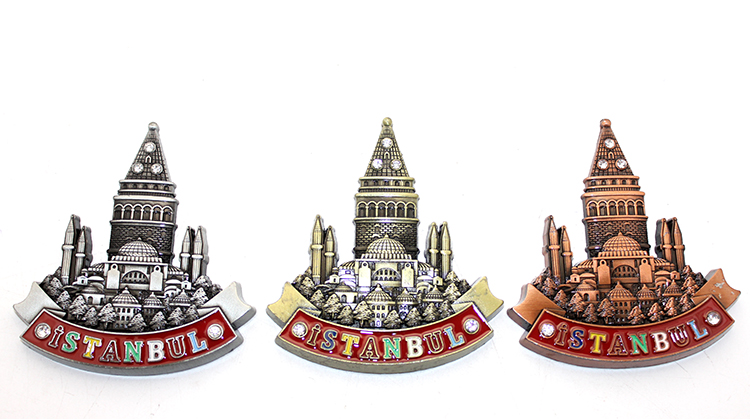 Istanbul Temali Metal Magnet