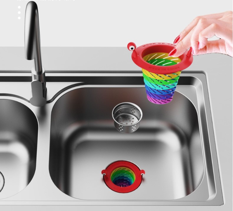 Renkli 6 Kademeli Lavabo Suzgeci