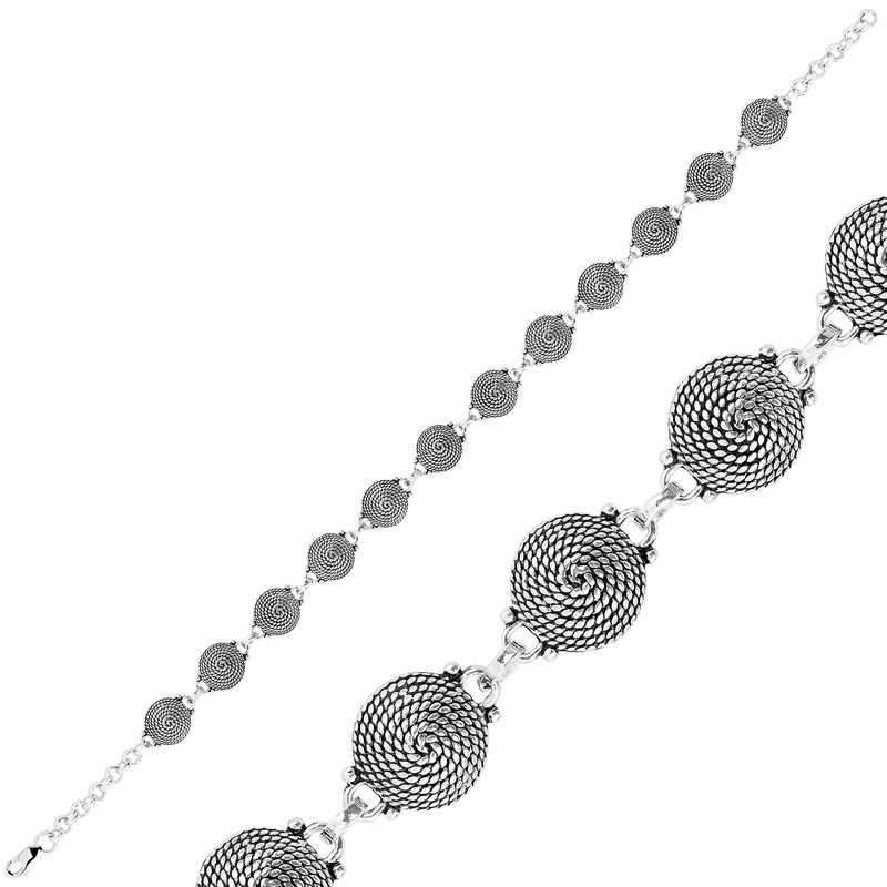 925 Ayar Gumus Telkari Bileklik