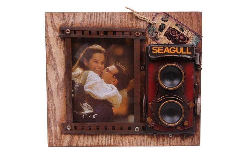 Dekoratif Metal Cerceve Fotograf Makinesi Dekorlu Hediyelik