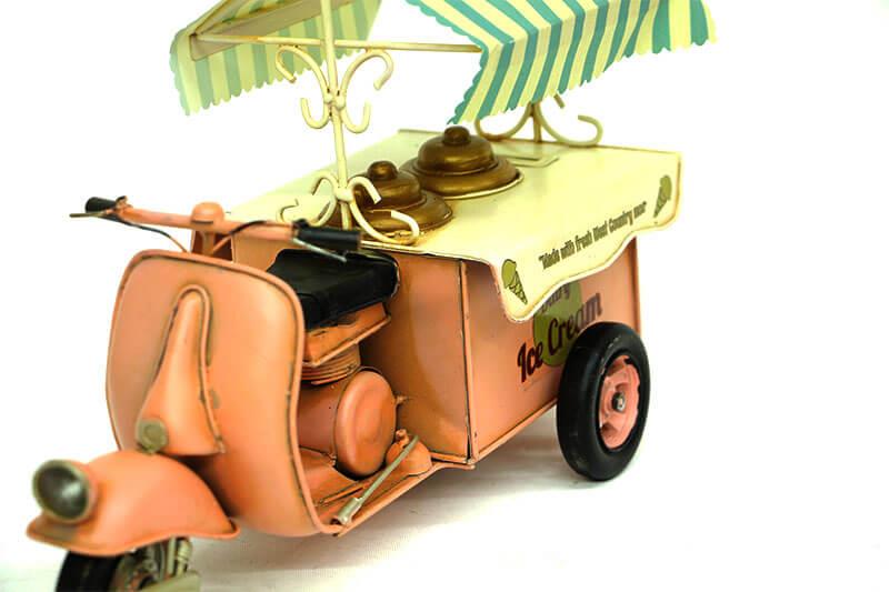 Metal Dondurma Arabasi Biblo Dekoratif Hediyelik