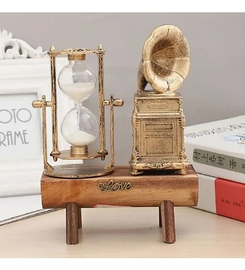 Gramofon Tasarimli Kum Saati S-27