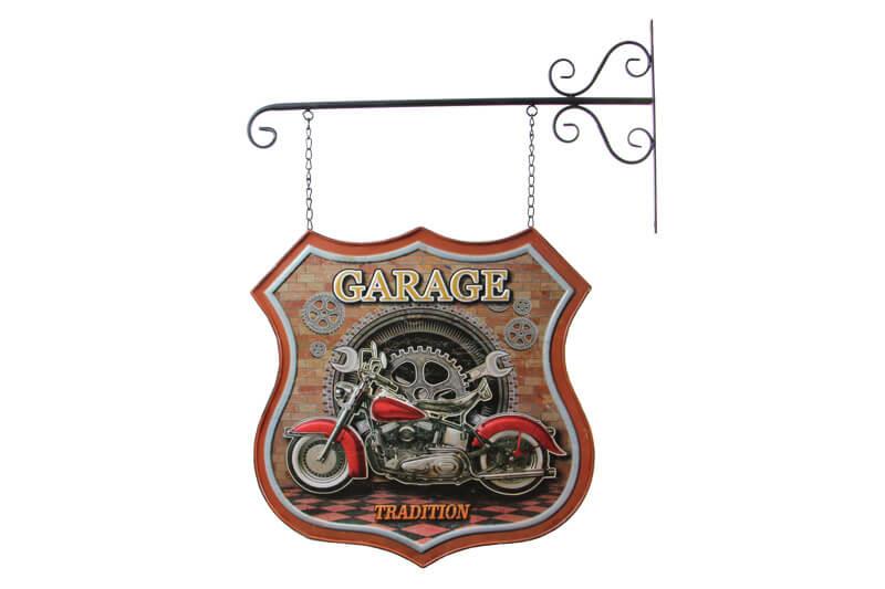 Dekoratif Cift Yonlu Motor Temali Ferforje Aski Hediyelik