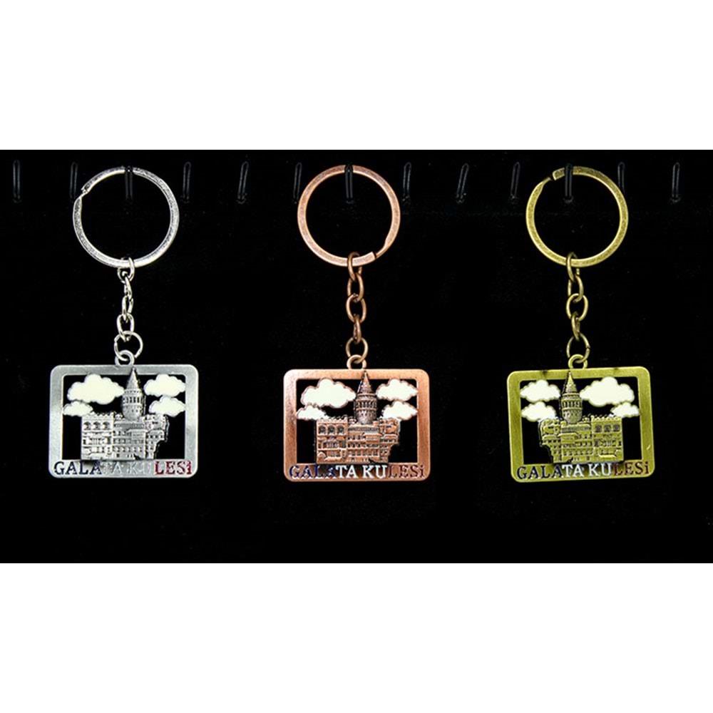 Metal Galata Kulesi Anahtarlik