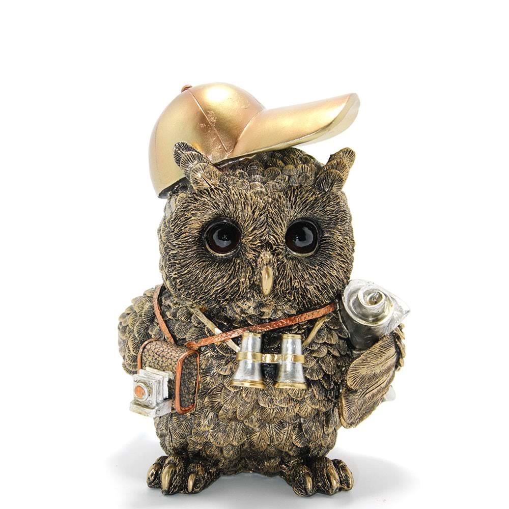 Polyester Baykus Figuru Dekoratif Hediyelik