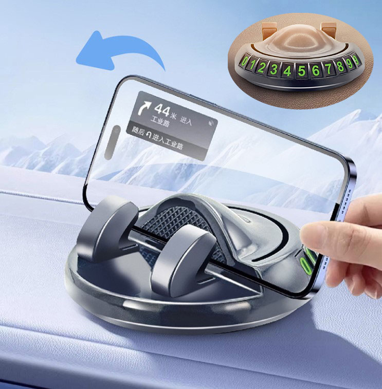 360° Donebilen Yapiskanli Numaratorlu Arac Telefon Tutucu
