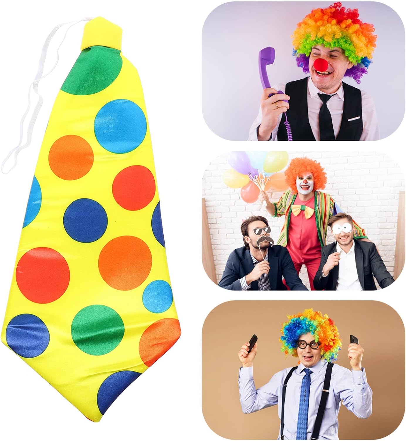 Palyaco Kravati Lastikli Genis Kesim 17x37 cm