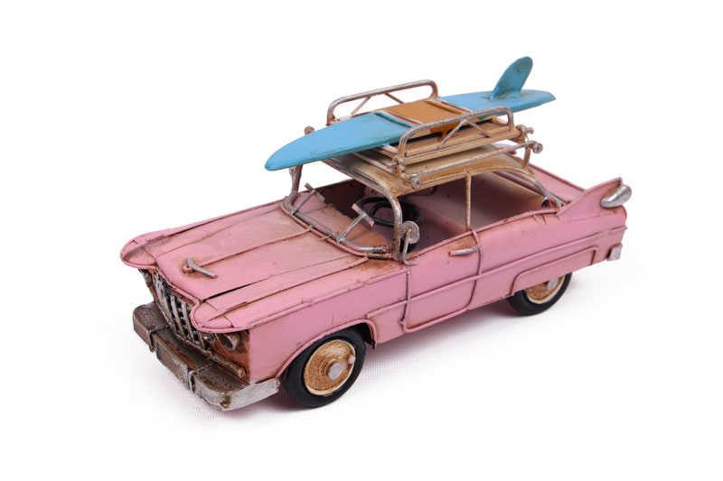 Dekoratif Metal Araba Cerceveli Vintage Biblo Hediyelik