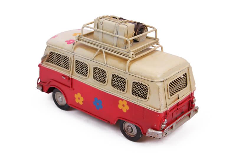 Dekoratif Metal Minibus Cerceveli ve Kumbarali
