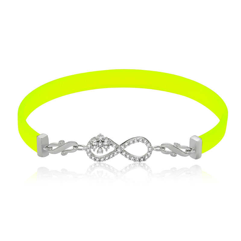 925 Ayar Gumus Sari Sonsuzluk Bileklik