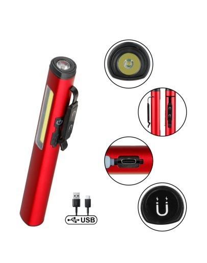 SARJLI MIKNATISLI CALISMA LAMBASI CEP FENERI