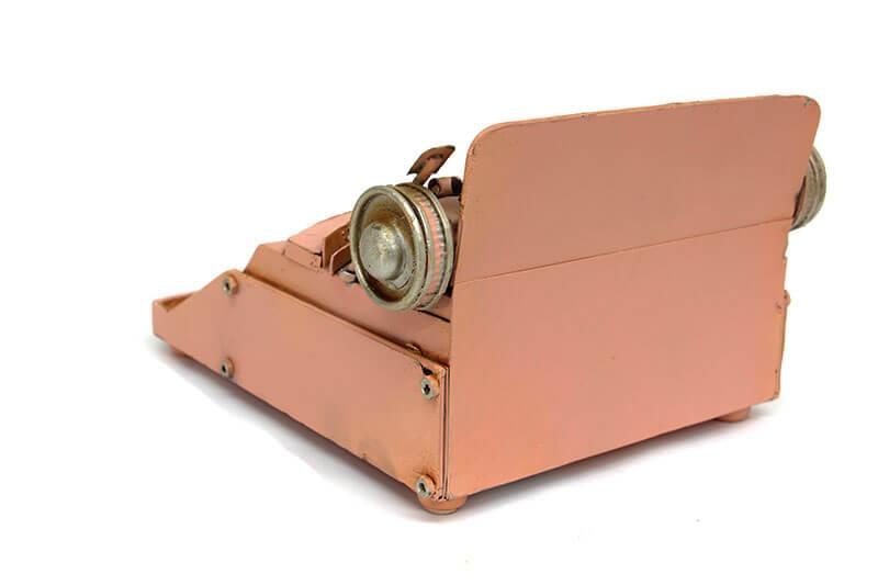 Dekoratif Metal Daktilo Biblo Masaustu Hediyelik