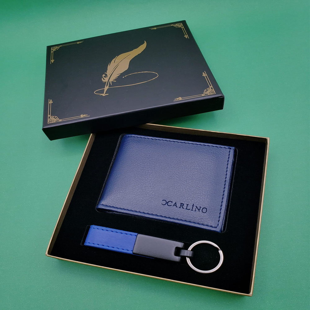 Mavi Cuzdan Anahtarlik Set