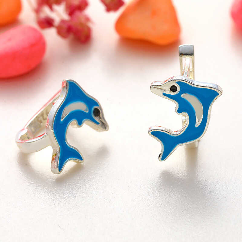 Gumus Mavi Yunus Baligi Cocuk Kupesi