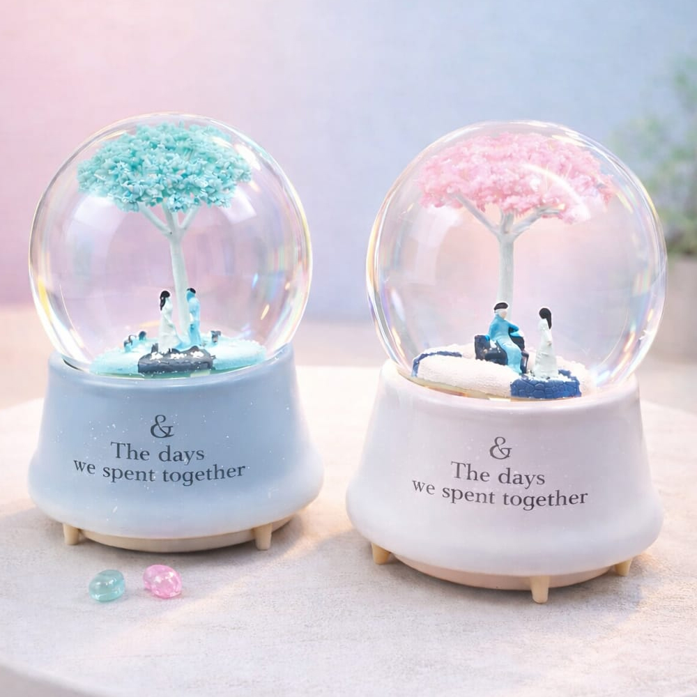 Buyuk Boy Romantik Ciftler Temali Kar Kuresi