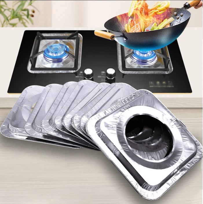 Kare Ocak Ustu Yag Koruyucu Aluminyum Levha 23*23 cm 10 Adet