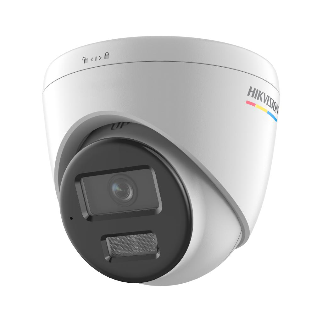 HIKVISION DS-2CD1327G2H-LIUF, 2Mpix, 2.8mm Lens, H265+, 30Mt Gece Gorusu, Color Vu, Smart Hybrid Light, Full Time Color, Dahili Mikrofon, Dome IP Kamera