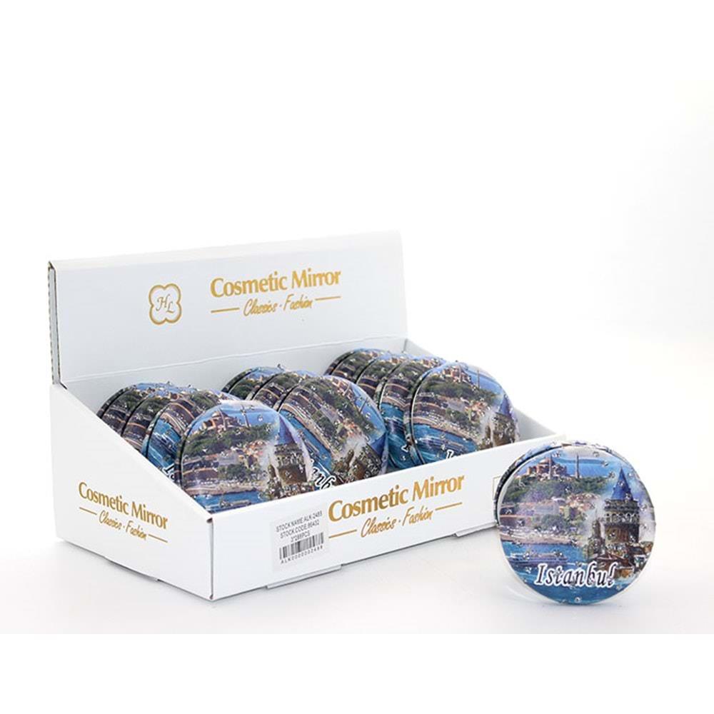 Tasli Istanbul Tasarimi El Aynasi Kalin