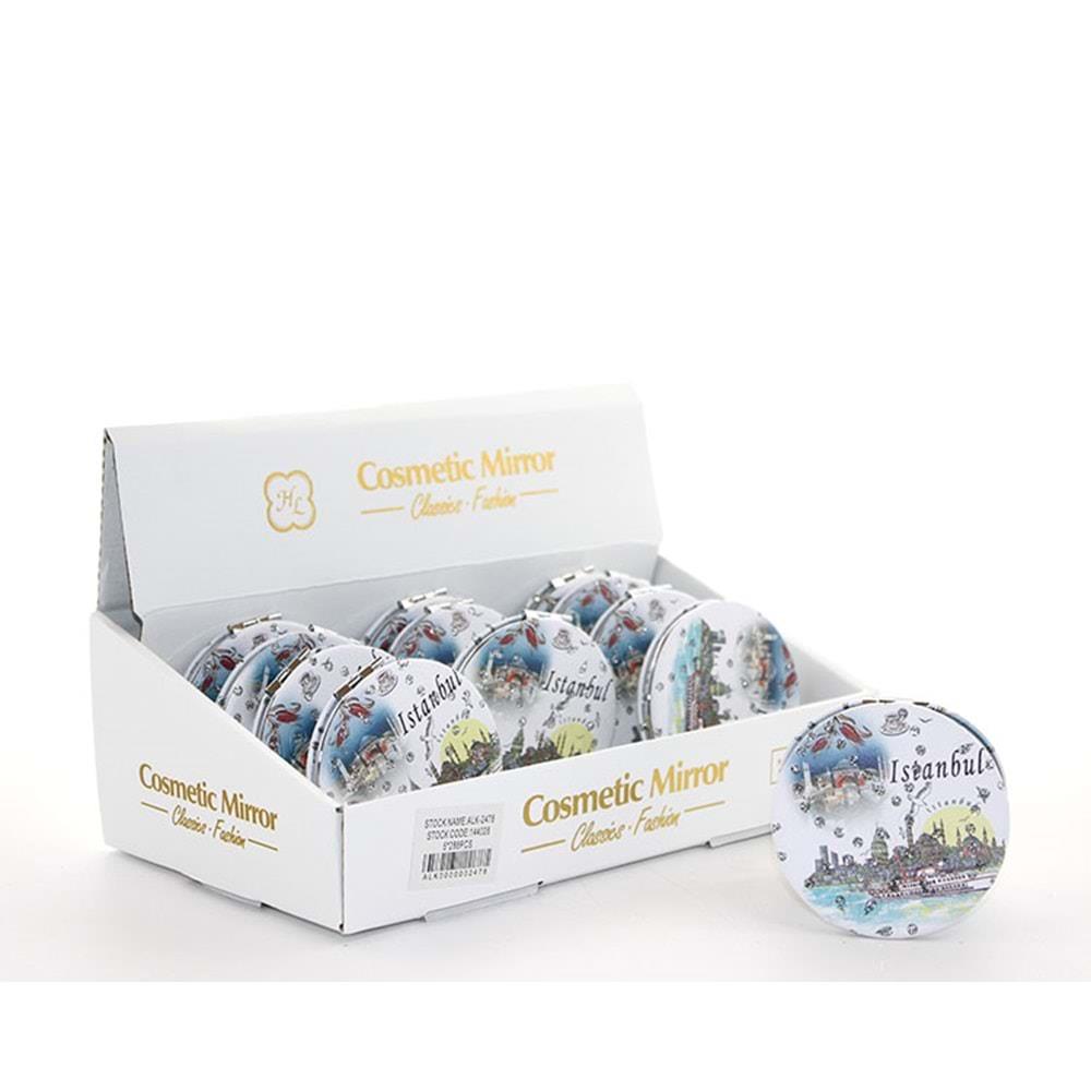 Tasli Istanbul Tasarimi El Aynasi Ince