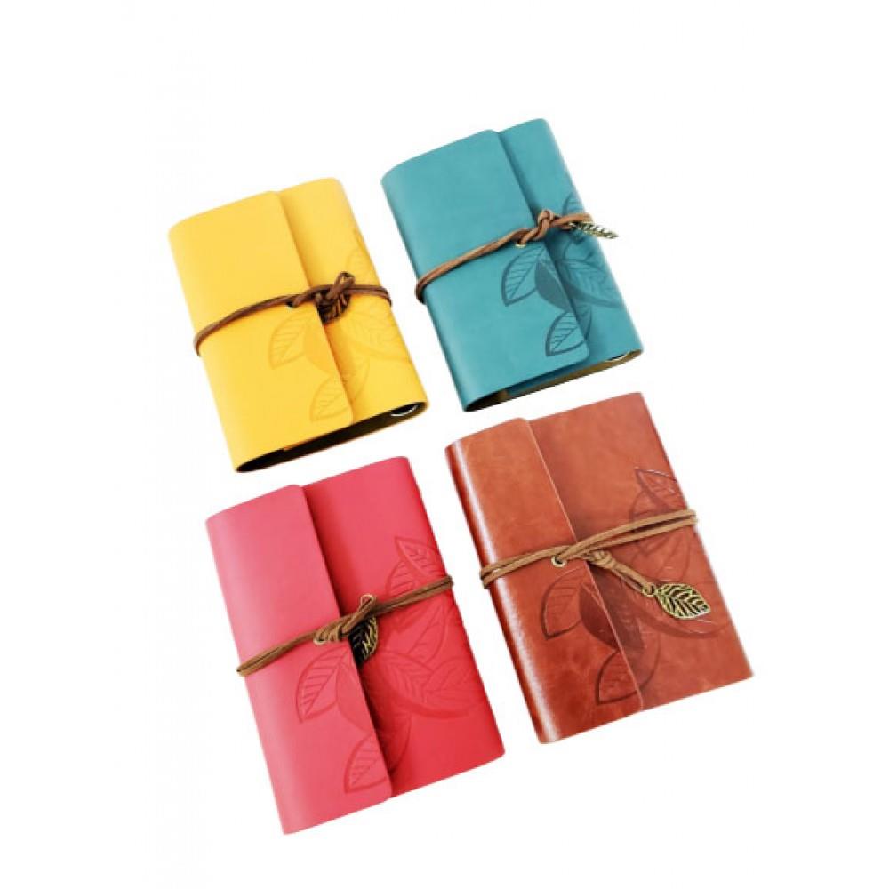 Kucuk Boy Retro Deri Defter Dekoratif Hediyelik