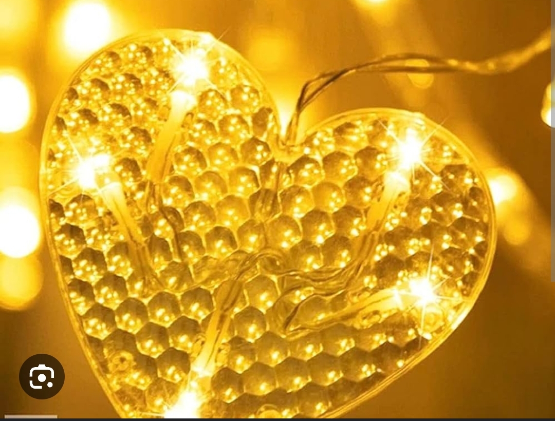 Kalp Perde Led 3m 6 Sira 12 Adet Kalp Led isik Gun Isigi