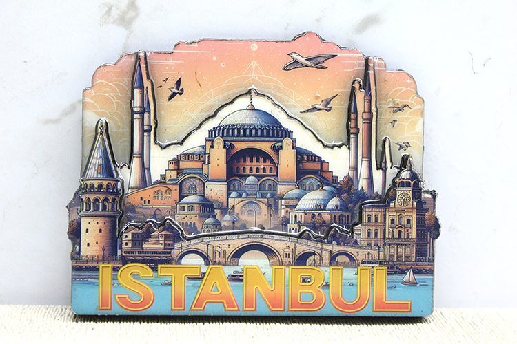 Ahsap Istanbul Temali Magnet