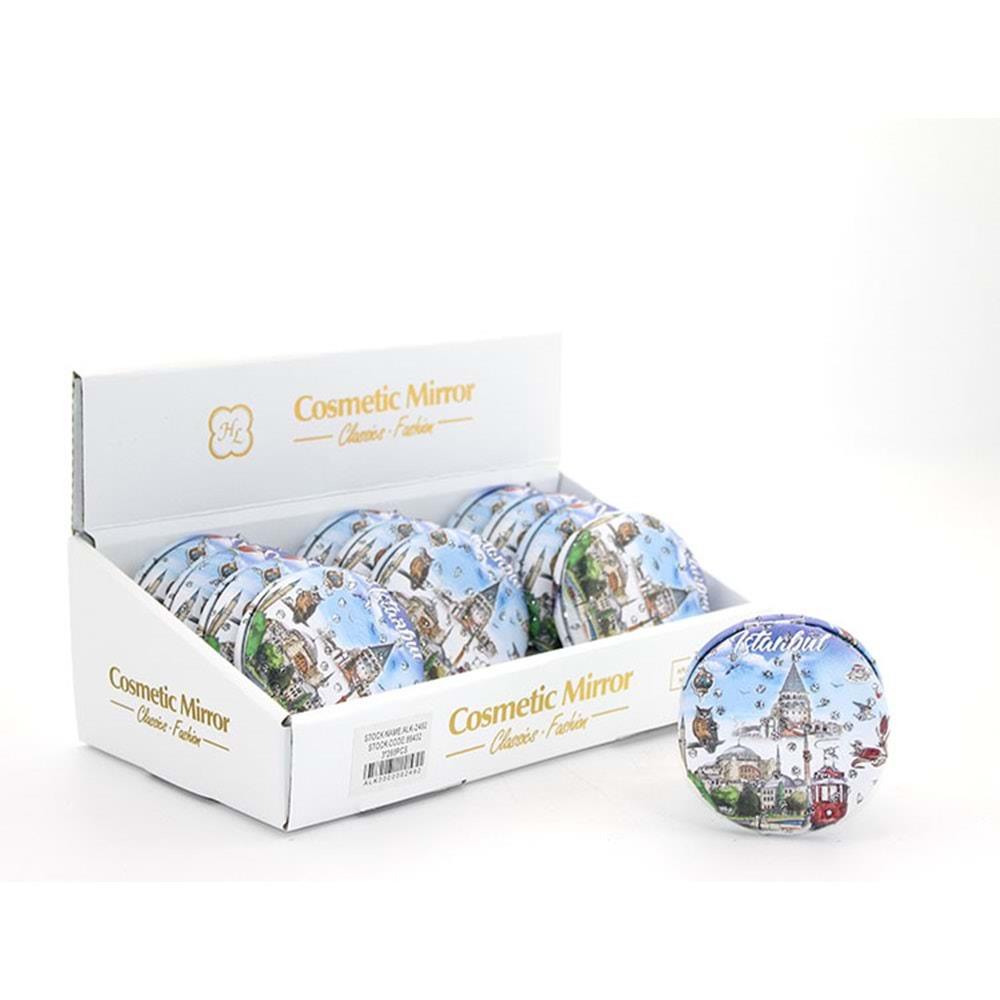 Tasli Istanbul Tasarimi El Aynasi Kalin