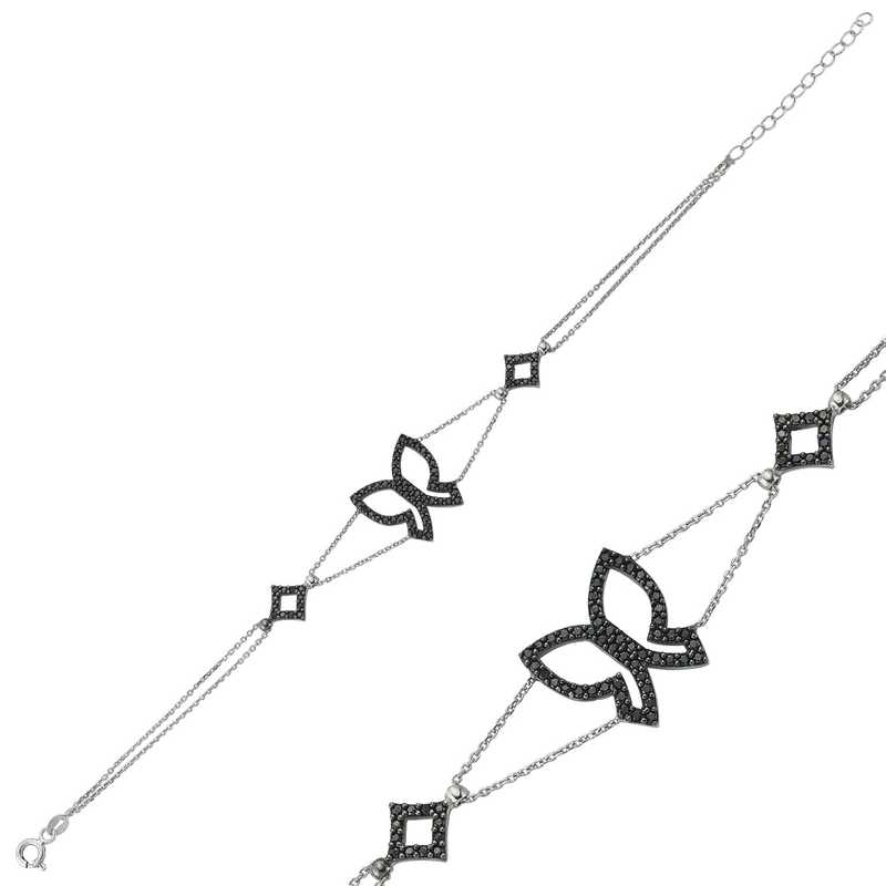 925 Ayar Gumus Kelebek Bileklik