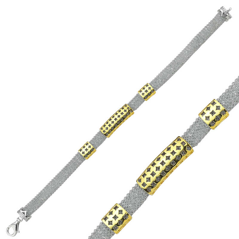 925 Ayar Gumus Tasli File Bileklik