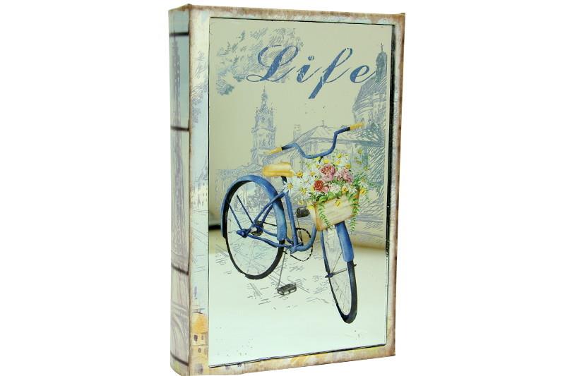 Kutu Kitap Aynali Bisiklet Dekoratif Hediyelik